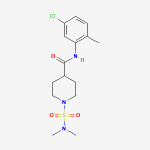 molecular formula C15H22ClN3O3S B4443859 N-(5-chloro-2-methylphenyl)-1-[(dimethylamino)sulfonyl]-4-piperidinecarboxamide 