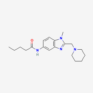 N-[1-methyl-2-(1-piperidinylmethyl)-1H-benzimidazol-5-yl]pentanamide