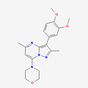 3-(3,4-dimethoxyphenyl)-2,5-dimethyl-7-(4-morpholinyl)pyrazolo[1,5-a]pyrimidine