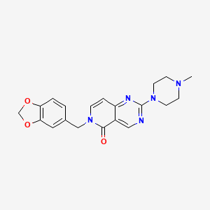 6-(1,3-benzodioxol-5-ylmethyl)-2-(4-methyl-1-piperazinyl)pyrido[4,3-d]pyrimidin-5(6H)-one