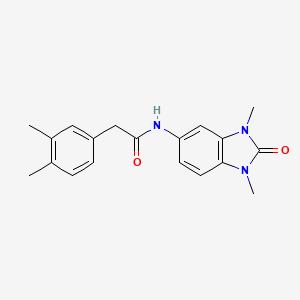 N-(1,3-dimethyl-2-oxo-2,3-dihydro-1H-benzimidazol-5-yl)-2-(3,4-dimethylphenyl)acetamide