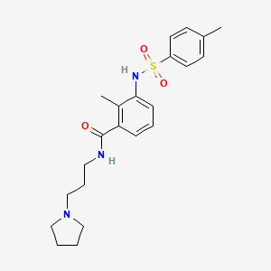 2-methyl-3-{[(4-methylphenyl)sulfonyl]amino}-N-[3-(1-pyrrolidinyl)propyl]benzamide