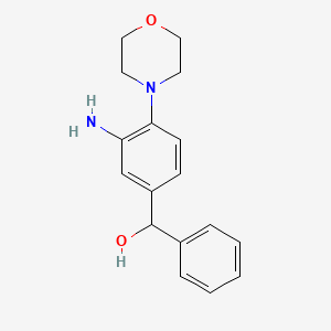 [3-amino-4-(4-morpholinyl)phenyl](phenyl)methanol