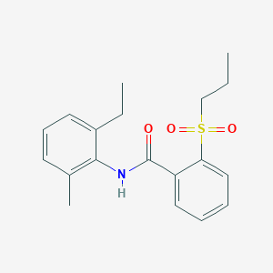 N-(2-ethyl-6-methylphenyl)-2-(propylsulfonyl)benzamide