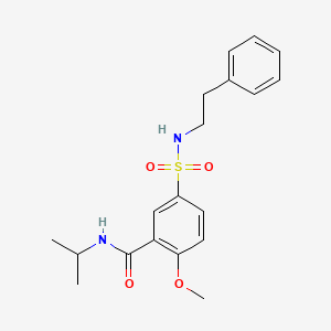 N-isopropyl-2-methoxy-5-{[(2-phenylethyl)amino]sulfonyl}benzamide