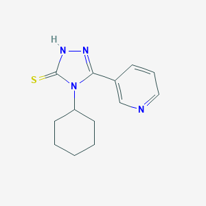 molecular formula C13H16N4S B444431 4-环己基-5-(吡啶-3-基)-4H-1,2,4-三唑-3-硫醇 CAS No. 26028-99-9
