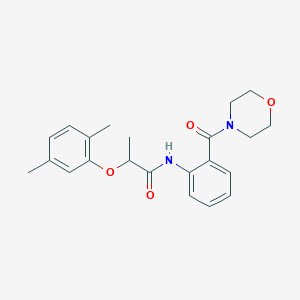 2-(2,5-dimethylphenoxy)-N-[2-(morpholin-4-ylcarbonyl)phenyl]propanamide