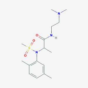 N~1~-[2-(dimethylamino)ethyl]-N~2~-(2,5-dimethylphenyl)-N~2~-(methylsulfonyl)alaninamide