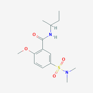 N-butan-2-yl-5-(dimethylsulfamoyl)-2-methoxybenzamide