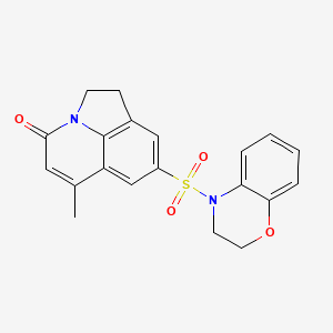 8-(2,3-dihydro-4H-1,4-benzoxazin-4-ylsulfonyl)-6-methyl-1,2-dihydro-4H-pyrrolo[3,2,1-ij]quinolin-4-one