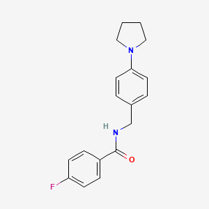 4-fluoro-N-[4-(1-pyrrolidinyl)benzyl]benzamide