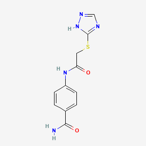 4-{[(1H-1,2,4-triazol-3-ylthio)acetyl]amino}benzamide