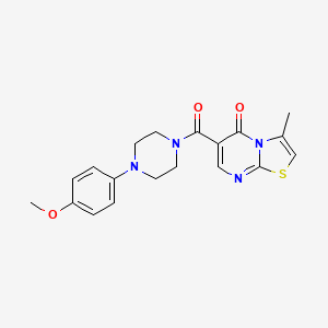 6-{[4-(4-methoxyphenyl)-1-piperazinyl]carbonyl}-3-methyl-5H-[1,3]thiazolo[3,2-a]pyrimidin-5-one