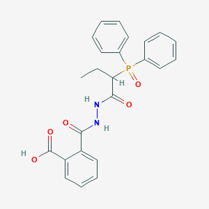molecular formula C24H23N2O5P B444468 2-({2-[2-(Diphenylphosphoryl)butanoyl]hydrazino}carbonyl)benzoic acid 