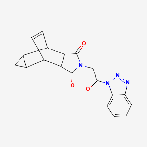 4-[2-(1H-1,2,3-benzotriazol-1-yl)-2-oxoethyl]-4-azatetracyclo[5.3.2.0~2,6~.0~8,10~]dodec-11-ene-3,5-dione