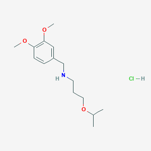 N-(3,4-dimethoxybenzyl)-3-isopropoxy-1-propanamine hydrochloride