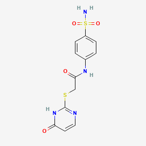 N-[4-(aminosulfonyl)phenyl]-2-[(6-oxo-1,6-dihydro-2-pyrimidinyl)thio]acetamide