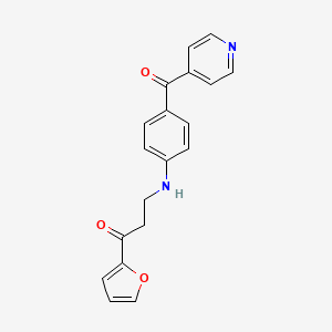 1-(2-FURYL)-3-[4-(4-PYRIDYLCARBONYL)ANILINO]-1-PROPANONE