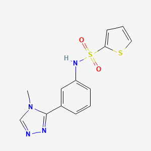 N-[3-(4-methyl-4H-1,2,4-triazol-3-yl)phenyl]-2-thiophenesulfonamide