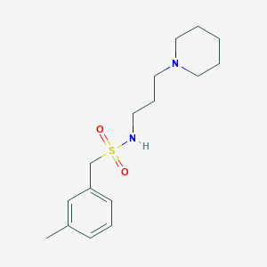 1-(3-methylphenyl)-N-[3-(piperidin-1-yl)propyl]methanesulfonamide