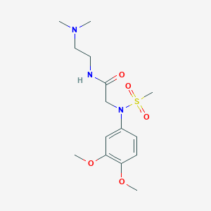 N~2~-(3,4-dimethoxyphenyl)-N~1~-[2-(dimethylamino)ethyl]-N~2~-(methylsulfonyl)glycinamide