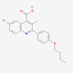 6-Bromo-2-(4-butoxyphenyl)-3-methylquinoline-4-carboxylic acid