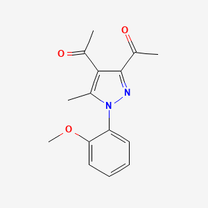 1,1'-[1-(2-methoxyphenyl)-5-methyl-1H-pyrazole-3,4-diyl]diethanone