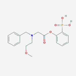 molecular formula C18H22NO6P B444485 2-({[Benzyl(2-methoxyethyl)amino]acetyl}oxy)phenylphosphonic acid 