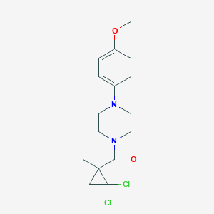 molecular formula C16H20Cl2N2O2 B444486 1-[(2,2-Dichloro-1-methylcyclopropyl)carbonyl]-4-(4-methoxyphenyl)piperazine CAS No. 438533-13-2