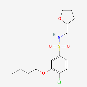 3-butoxy-4-chloro-N-(tetrahydro-2-furanylmethyl)benzenesulfonamide