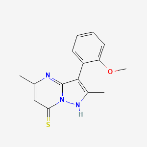 3-(2-methoxyphenyl)-2,5-dimethylpyrazolo[1,5-a]pyrimidine-7-thiol