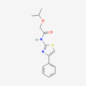 2-isopropoxy-N-(4-phenyl-1,3-thiazol-2-yl)acetamide