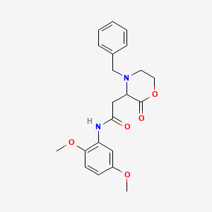 2-(4-benzyl-2-oxo-3-morpholinyl)-N-(2,5-dimethoxyphenyl)acetamide