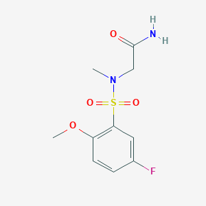 N~2~-[(5-fluoro-2-methoxyphenyl)sulfonyl]-N~2~-methylglycinamide