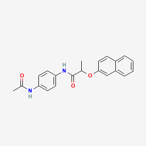 N-[4-(acetylamino)phenyl]-2-(2-naphthyloxy)propanamide