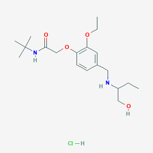 N-tert-butyl-2-[2-ethoxy-4-[(1-hydroxybutan-2-ylamino)methyl]phenoxy]acetamide;hydrochloride