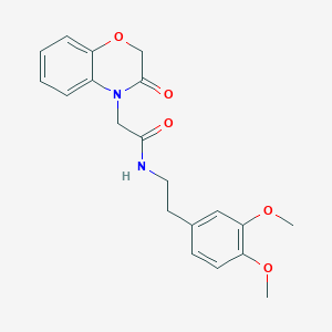 N-[2-(3,4-dimethoxyphenyl)ethyl]-2-(3-oxo-2,3-dihydro-4H-1,4-benzoxazin-4-yl)acetamide