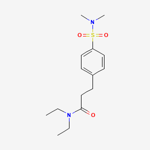 3-[4-(dimethylsulfamoyl)phenyl]-N,N-diethylpropanamide