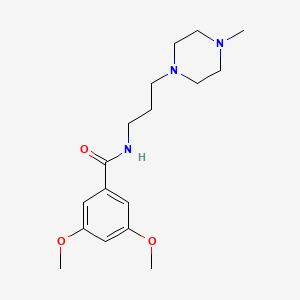 3,5-dimethoxy-N-[3-(4-methylpiperazin-1-yl)propyl]benzamide