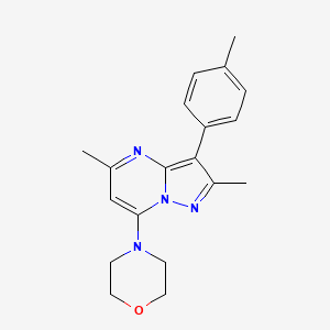 4-(2,5-Dimethyl-3-(p-tolyl)pyrazolo[1,5-a]pyrimidin-7-yl)morpholine