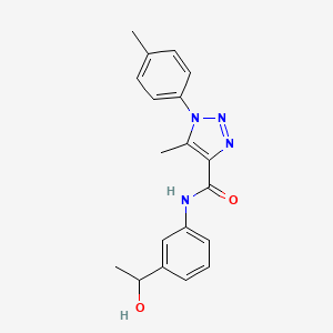 N-[3-(1-hydroxyethyl)phenyl]-5-methyl-1-(4-methylphenyl)-1H-1,2,3-triazole-4-carboxamide