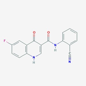 N-(2-cyanophenyl)-6-fluoro-4-hydroxyquinoline-3-carboxamide