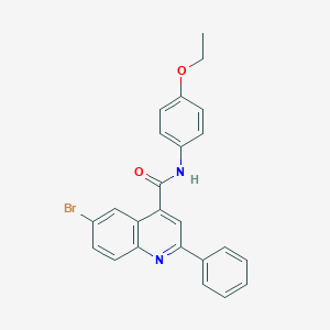 molecular formula C24H19BrN2O2 B444538 6-bromo-N-(4-ethoxyphenyl)-2-phenylquinoline-4-carboxamide 