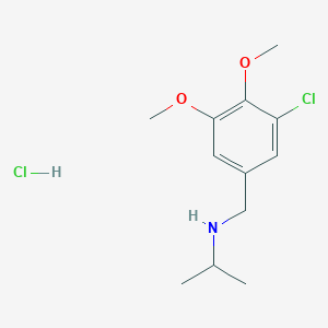 N-(3-chloro-4,5-dimethoxybenzyl)propan-2-amine hydrochloride