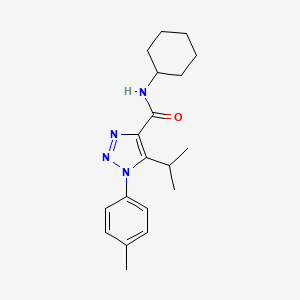 N-cyclohexyl-1-(4-methylphenyl)-5-(propan-2-yl)-1H-1,2,3-triazole-4-carboxamide