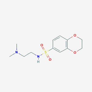 N-[2-(dimethylamino)ethyl]-2,3-dihydro-1,4-benzodioxine-6-sulfonamide