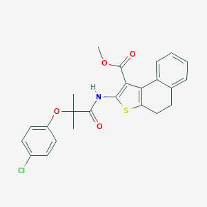 Methyl 2-{[2-(4-chlorophenoxy)-2-methylpropanoyl]amino}-4,5-dihydronaphtho[2,1-b]thiophene-1-carboxylate