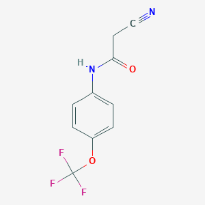 molecular formula C10H7F3N2O2 B444559 2-cyano-N-[4-(trifluoromethoxy)phenyl]acetamide CAS No. 152418-52-5