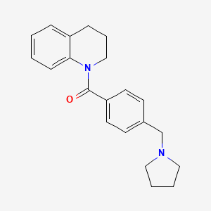 1-[4-(1-pyrrolidinylmethyl)benzoyl]-1,2,3,4-tetrahydroquinoline