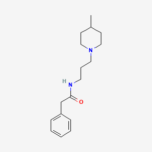 N-[3-(4-methyl-1-piperidinyl)propyl]-2-phenylacetamide